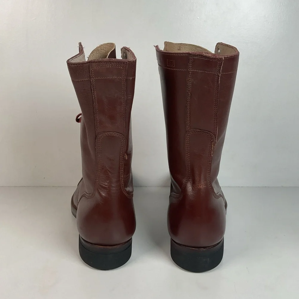 Vintage Vietnam War Brown Jump Boots | Cap Toe | Paratrooper | 11 N - Picture 14 of 16